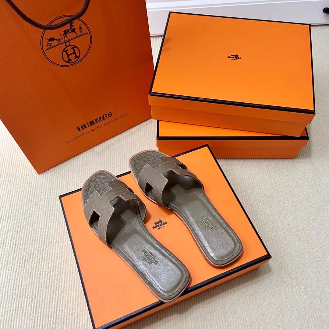 에르메스 올수공 오란 슬리퍼 샌들 앱송 45